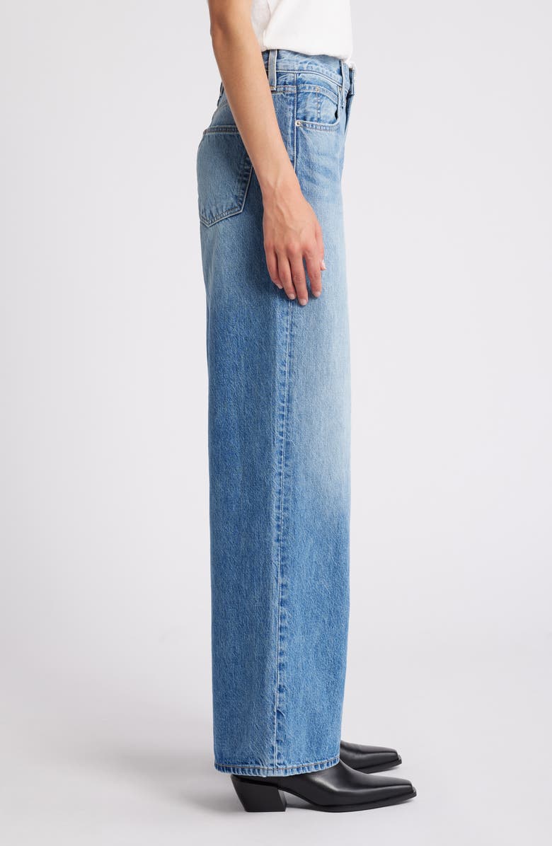 SLVRLAKE Selena High Waist Organic Cotton Wide Leg Jeans, Alternate, color, 