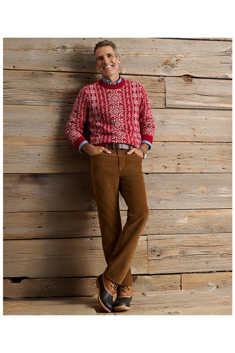 Corduroy Comfort Waist Classic Straight Fit 5 Pocket Pant, Alternate, color, Warm Bronze