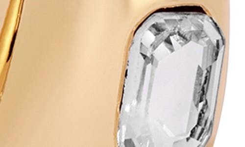 Ettika Deco Cubic Zirconia Hoop Earrings In Gold