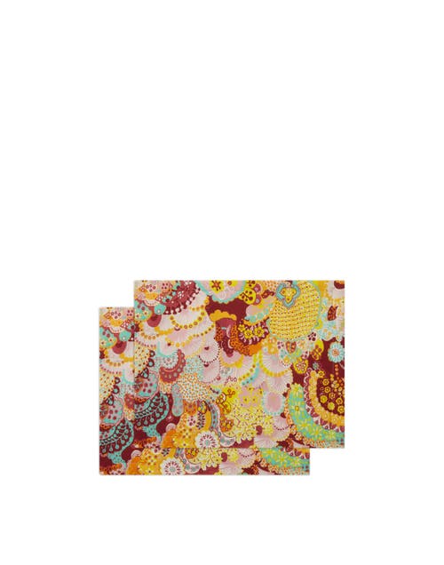 La Doublej Placemats Set Of 2 (35x45) Holi Pink In Holi Pink