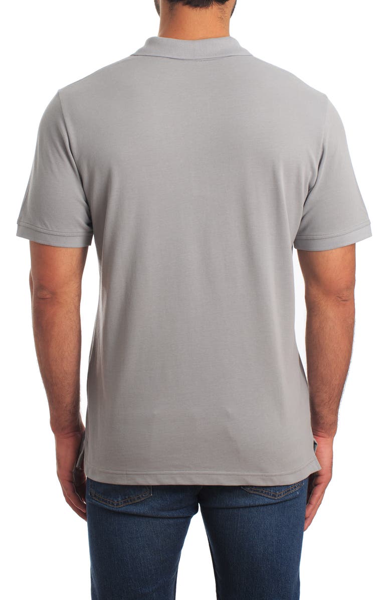 Jared Lang Lightning Bolt Embroidered Polo, Alternate, color,