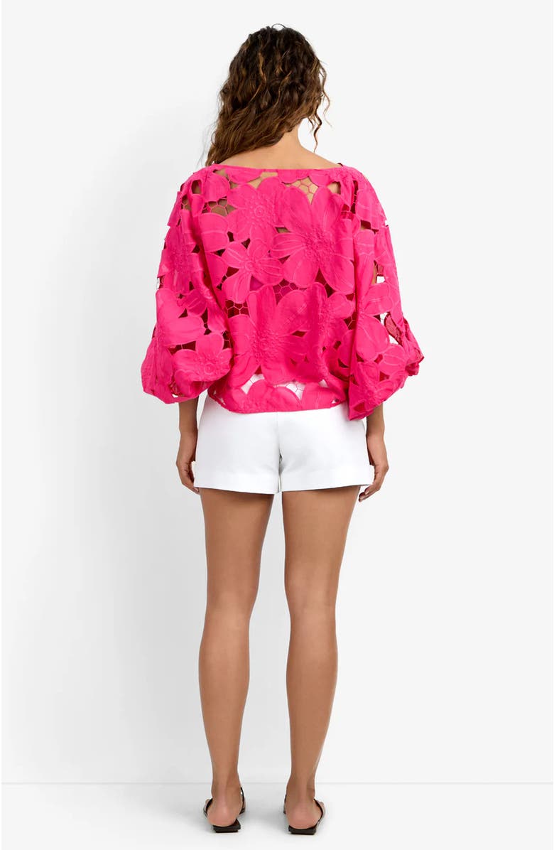 Trina Turk Coastal Top, Alternate, color, Peninsula Pink