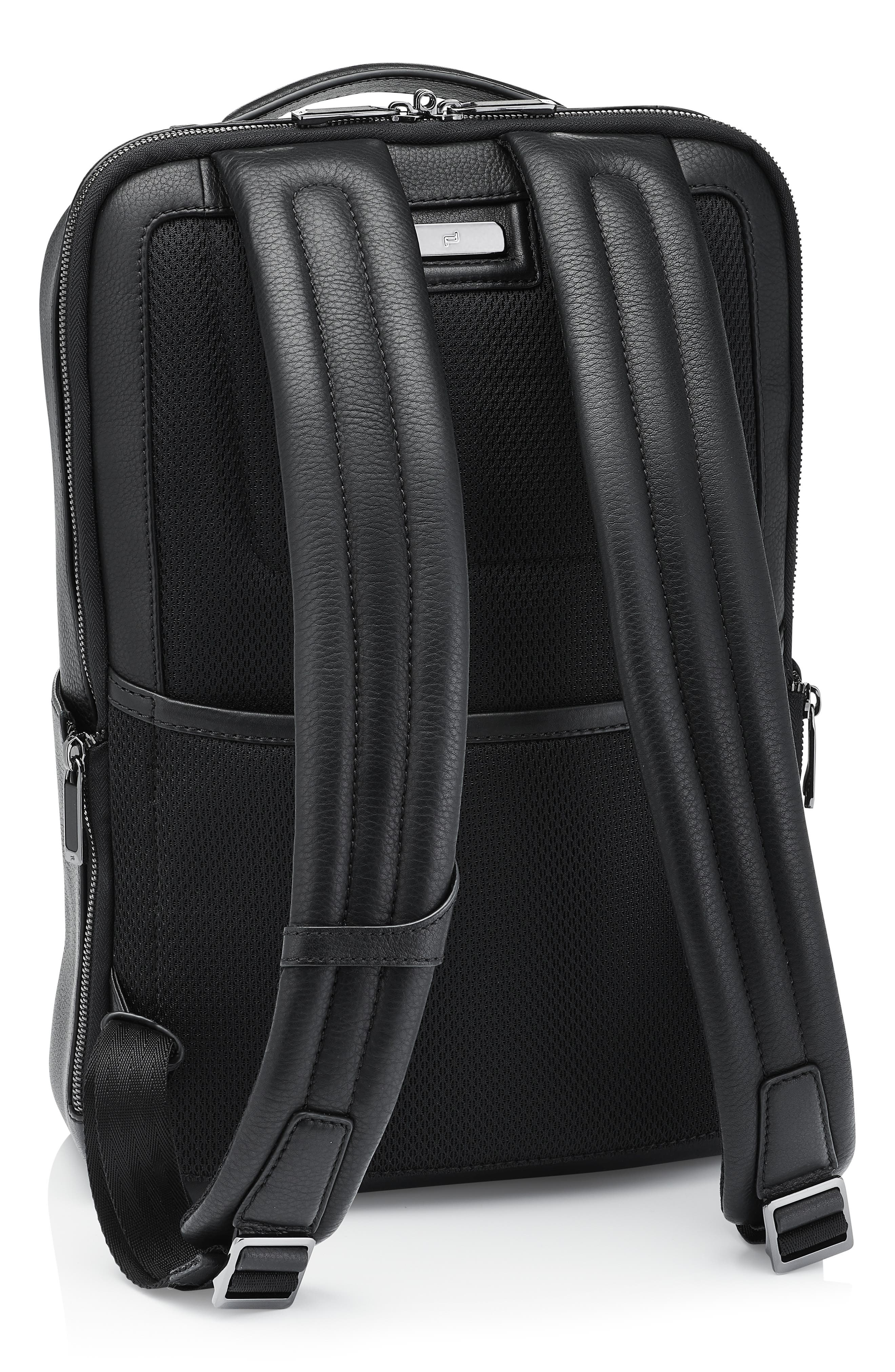 Porsche Design Roadster Water Resistant Leather Backpack, Alternate, color, 