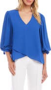 Karen Kane Crossover Hem Asymmetric Top