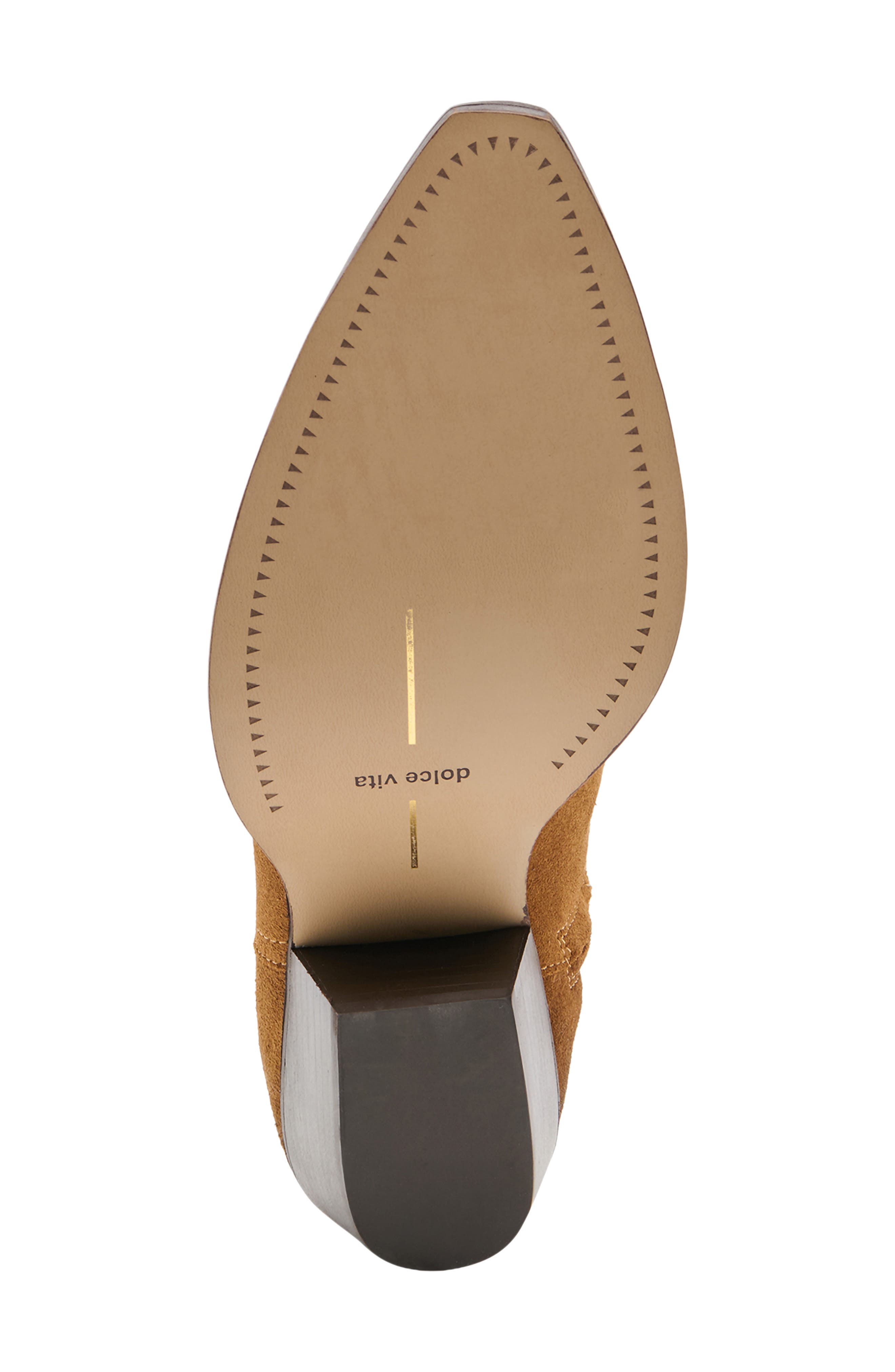 Dolce Vita Klyde Western Boot, Alternate, color, Cognac Suede