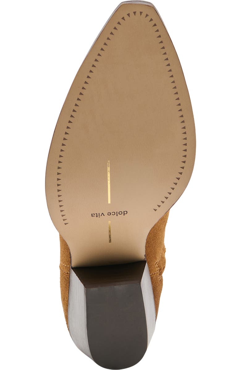Dolce Vita Klyde Western Boot, Alternate, color, Cognac Suede