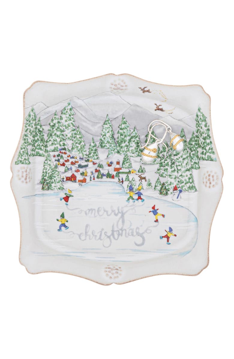 Juliska Berry & Thread North Pole Ceramic Sweets Tray, Alternate, color, Multi