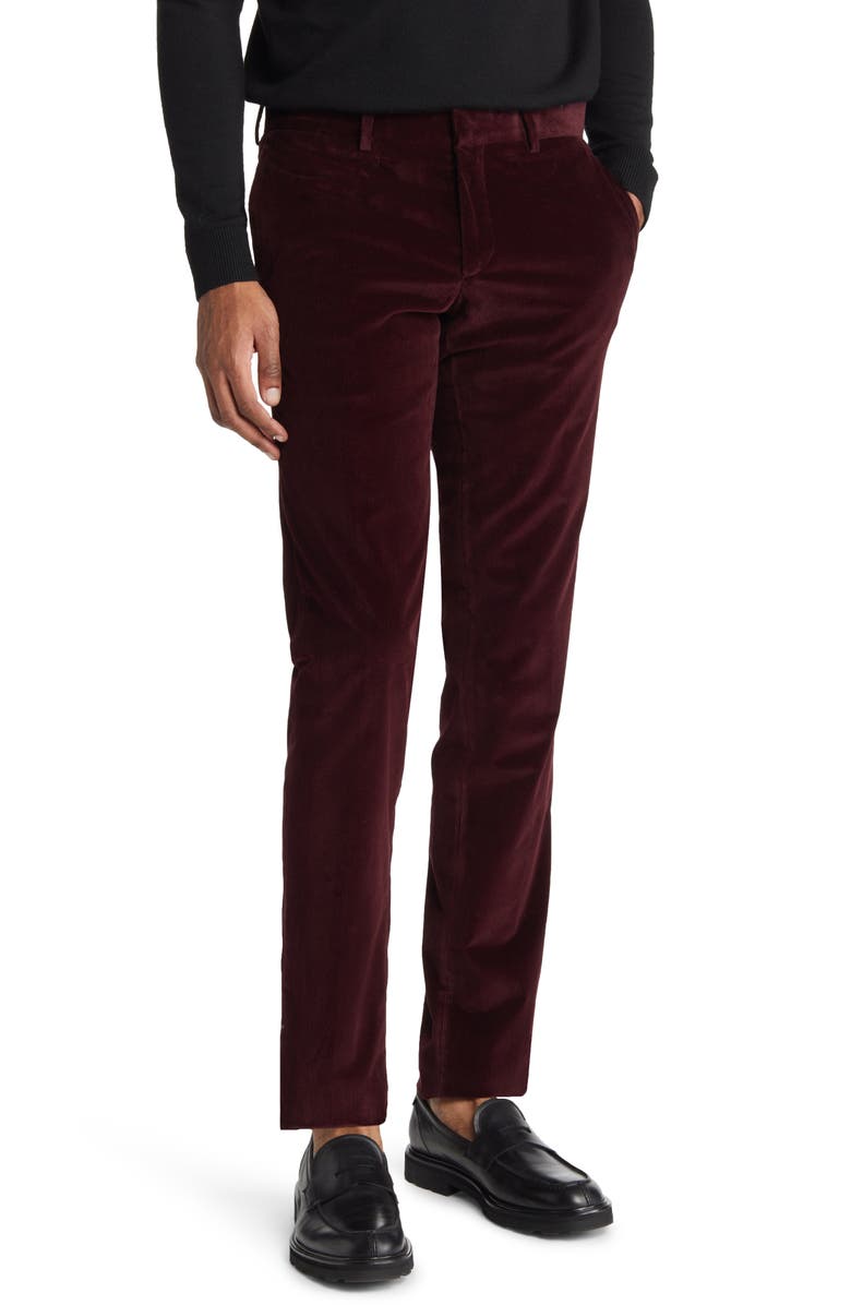 Ted Baker London Rodger Extra Trim Fit Corduroy Pants, Main, color,
