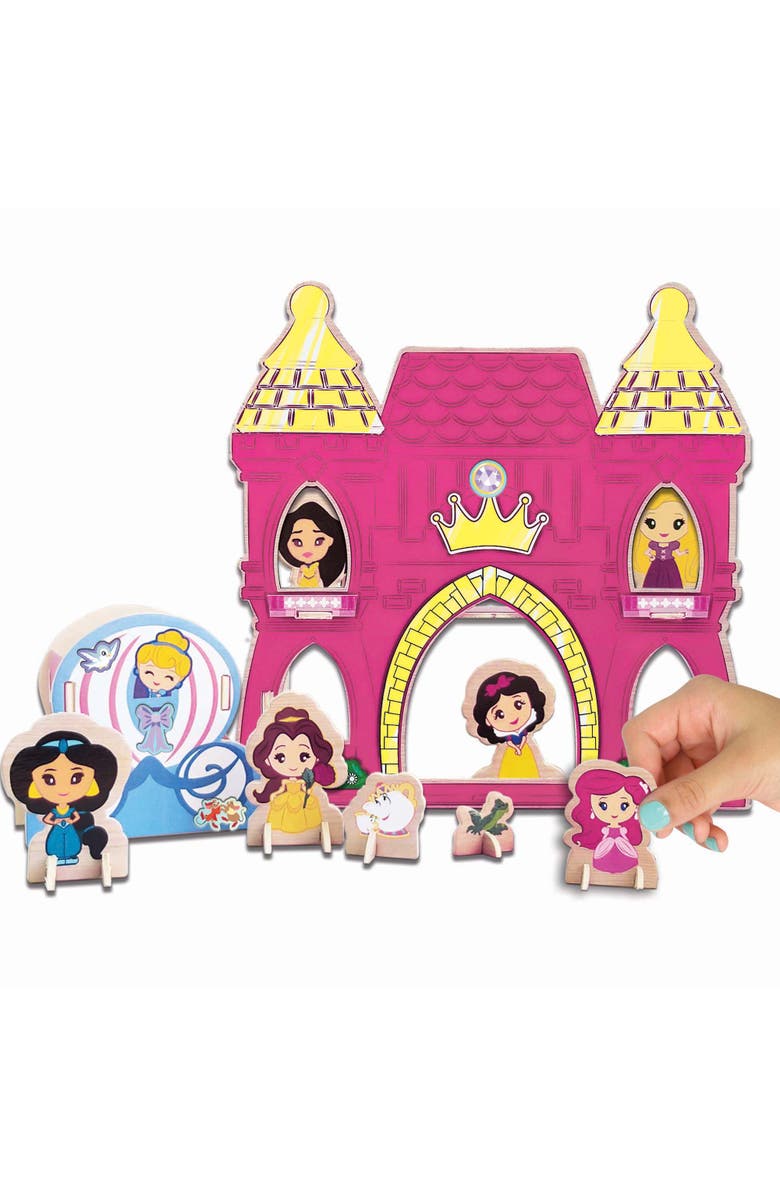 Disney Princess Wood Castle Activity Building & Decorating Set, Alternate, color, Multicolored