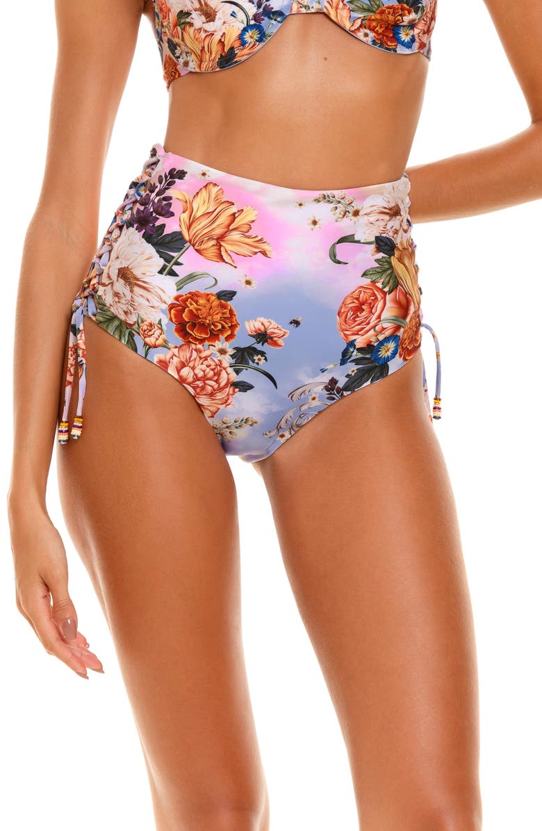 Agua Bendita Hope Numen High Waist Bikini Bottoms, Main, color, 