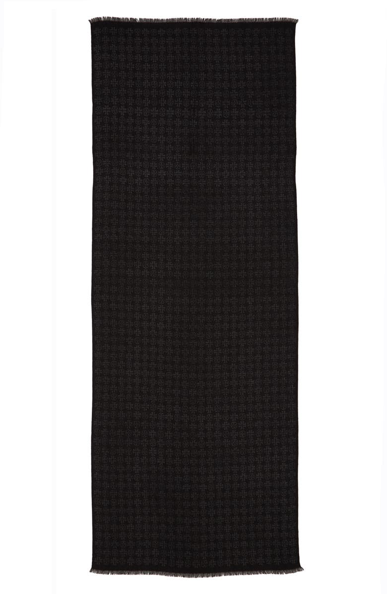 Tory Burch Traveler Jacquard Oblong Scarf, Alternate, color, 