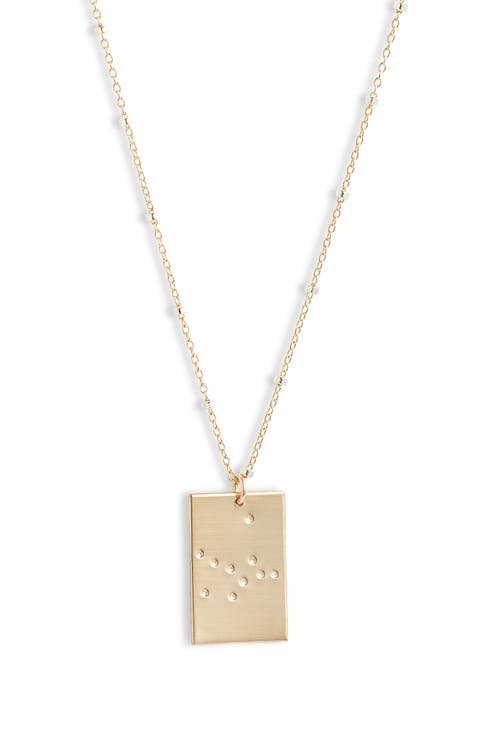 Zodiac Constellation Pendant Necklace