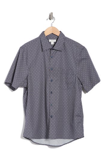 Nordstrom Rack Short Sleeve Poplin Button-up Shirt