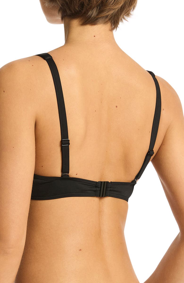 Sea Level Essentials Longline Triangle Bikini Top, Alternate, color,