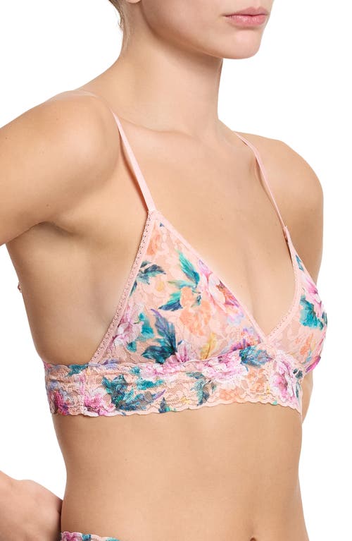 Hanky Panky Padded Lace Bralette In Pink