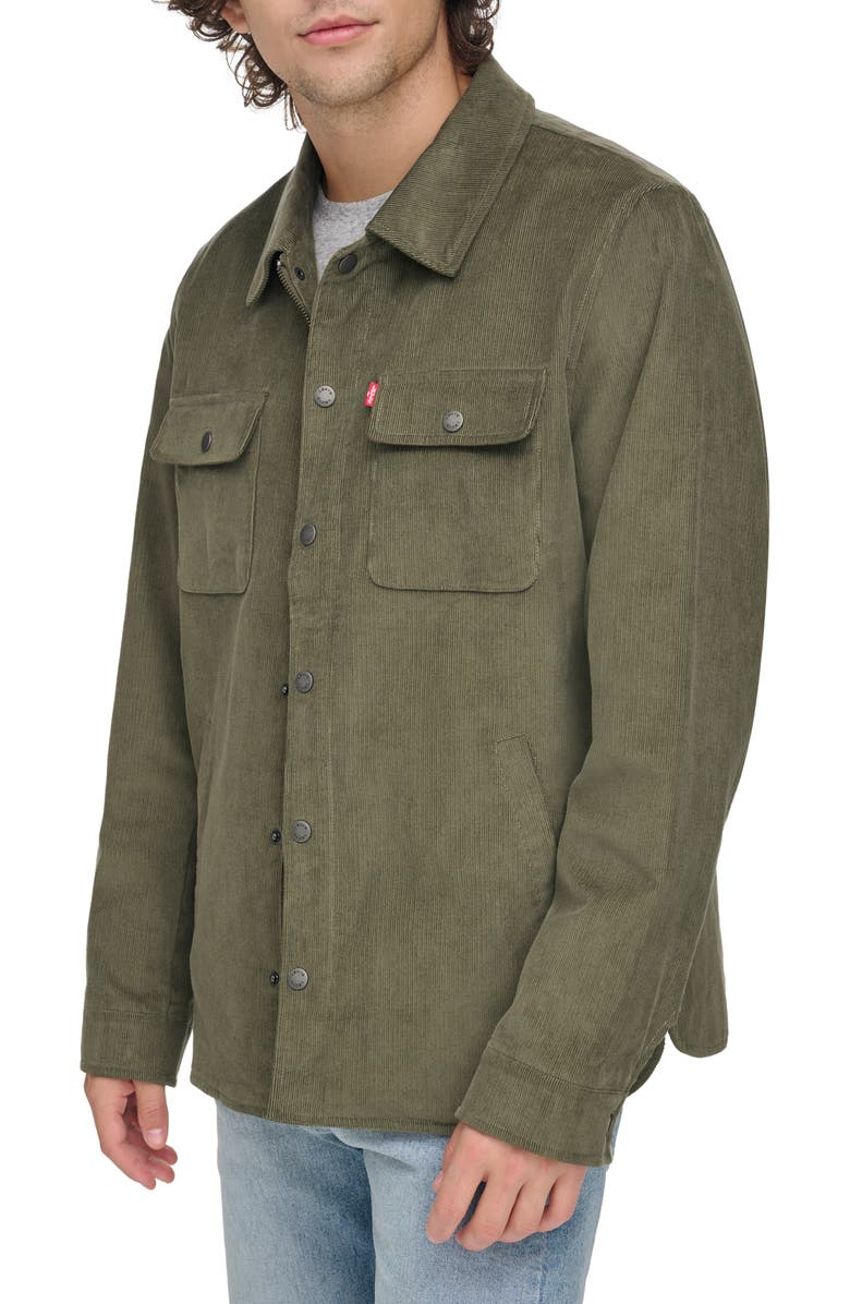 Levi's<sup>®</sup> Cotton Corduroy Shacket, Alternate, color, Grape Leaf