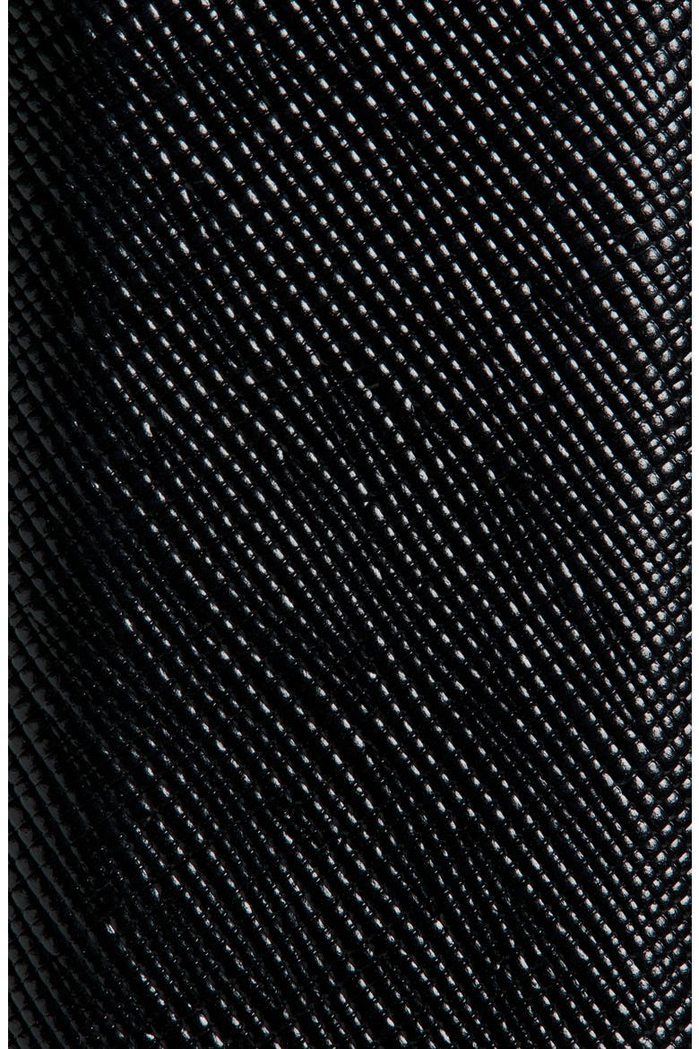 Waylen Saffiano Leather Belt, Alternate, color, BLACK
