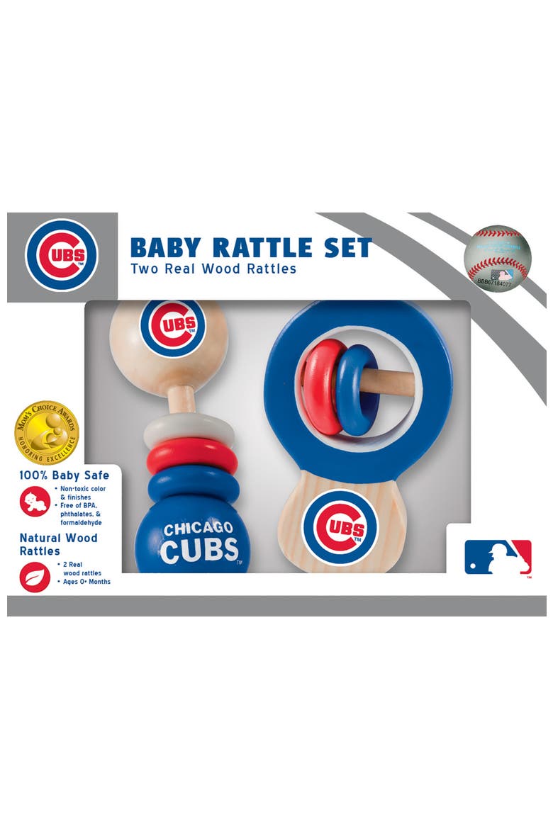 Chicago Cubs Baby Rattles 2-Pack, Alternate, color, Multicolor