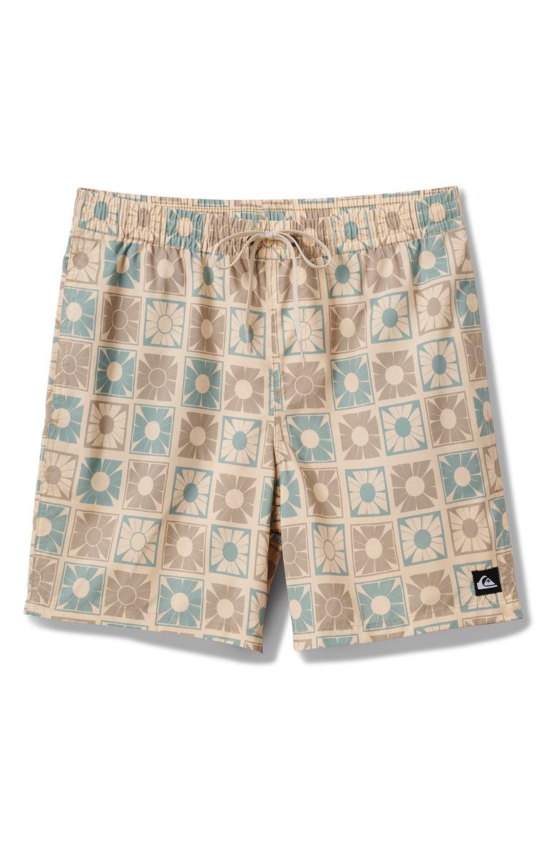 Quiksilver Everyday Mix Volley Swim Trunks, Main, color, Cream