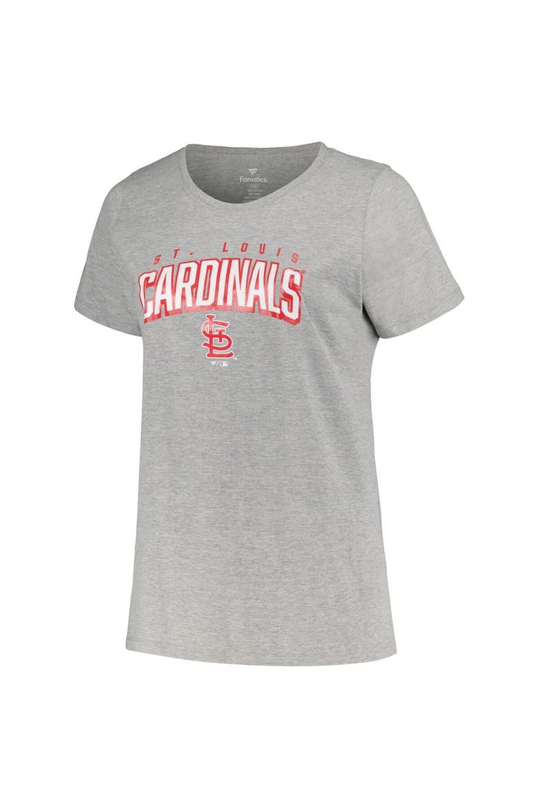 Women's Profile Black/Heather Gray St. Louis Cardinals Plus Size T-Shirt Combo Pack, Alternate, color, Black