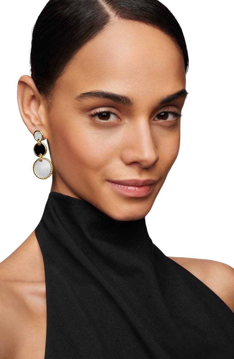 David Yurman Elements Triple Drop Earrings, Alternate, color,