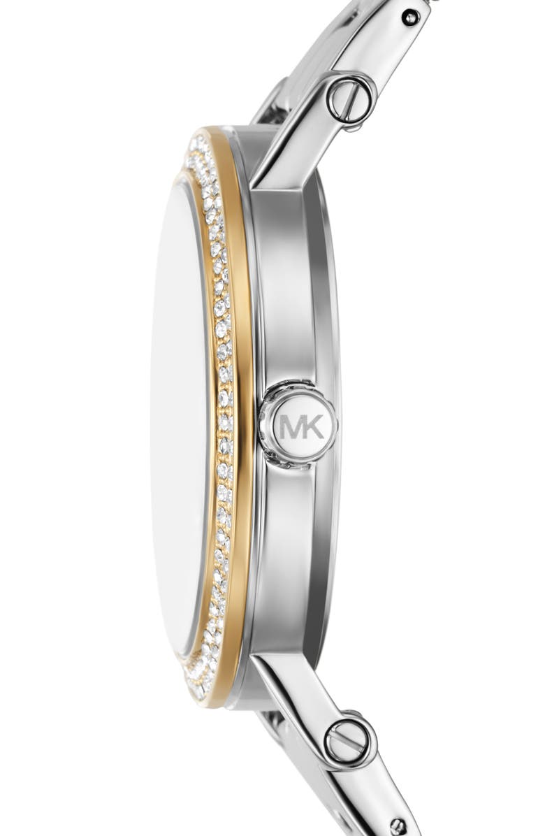 Michael Kors Corey Two-Tone Bracelet Watch, 38mm, Alternate, color, Gold/Silver