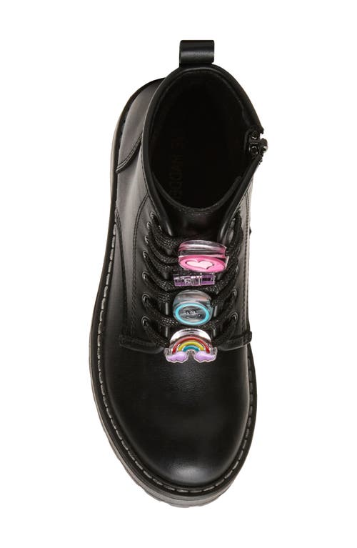 Steve Madden Kids' Jwriley Lace-up Bootie In Black