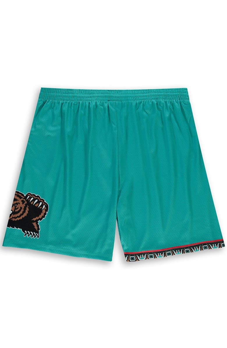 Mitchell & Ness Men's Mitchell & Ness Turquoise Memphis Grizzlies Big & Tall Hardwood Classics Team Swingman Shorts, Main, color, Turquoise