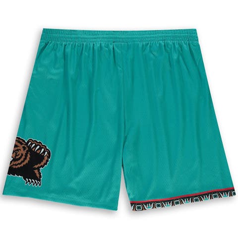 Men's Mitchell & Ness Turquoise Memphis Grizzlies Big & Tall Hardwood Classics Team Swingman Shorts