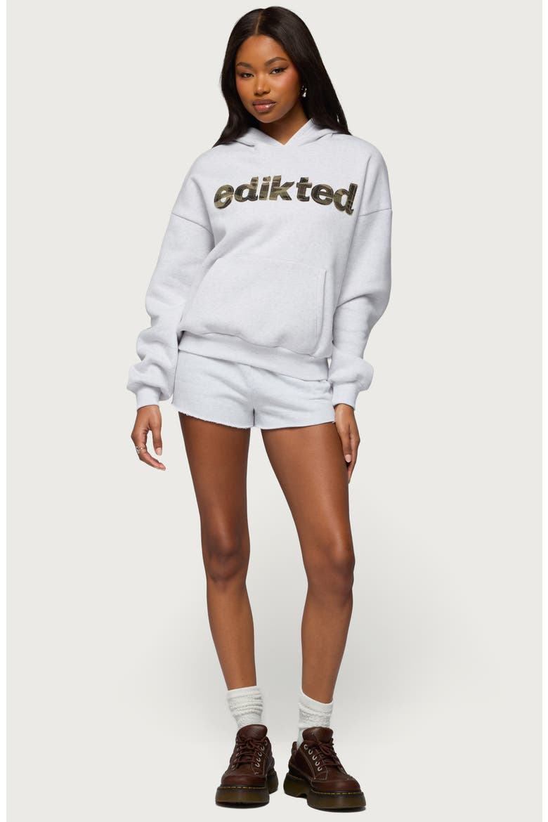 Cutie Logo Hoodie, Alternate, color, LIGHT-GRAY-MELANGE