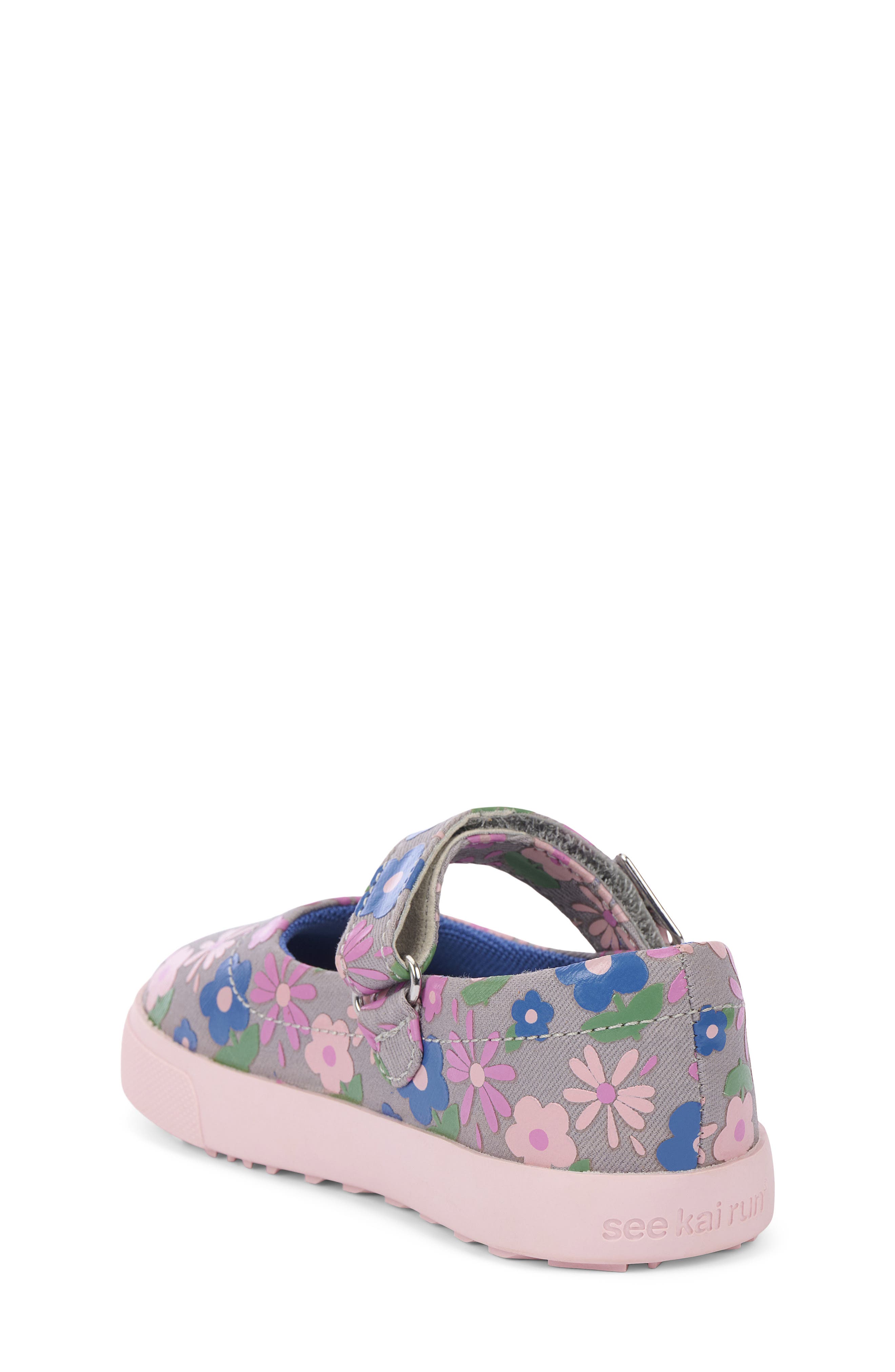 Kids' Lucia Mary Jane, Alternate, color, GRAY FLORAL