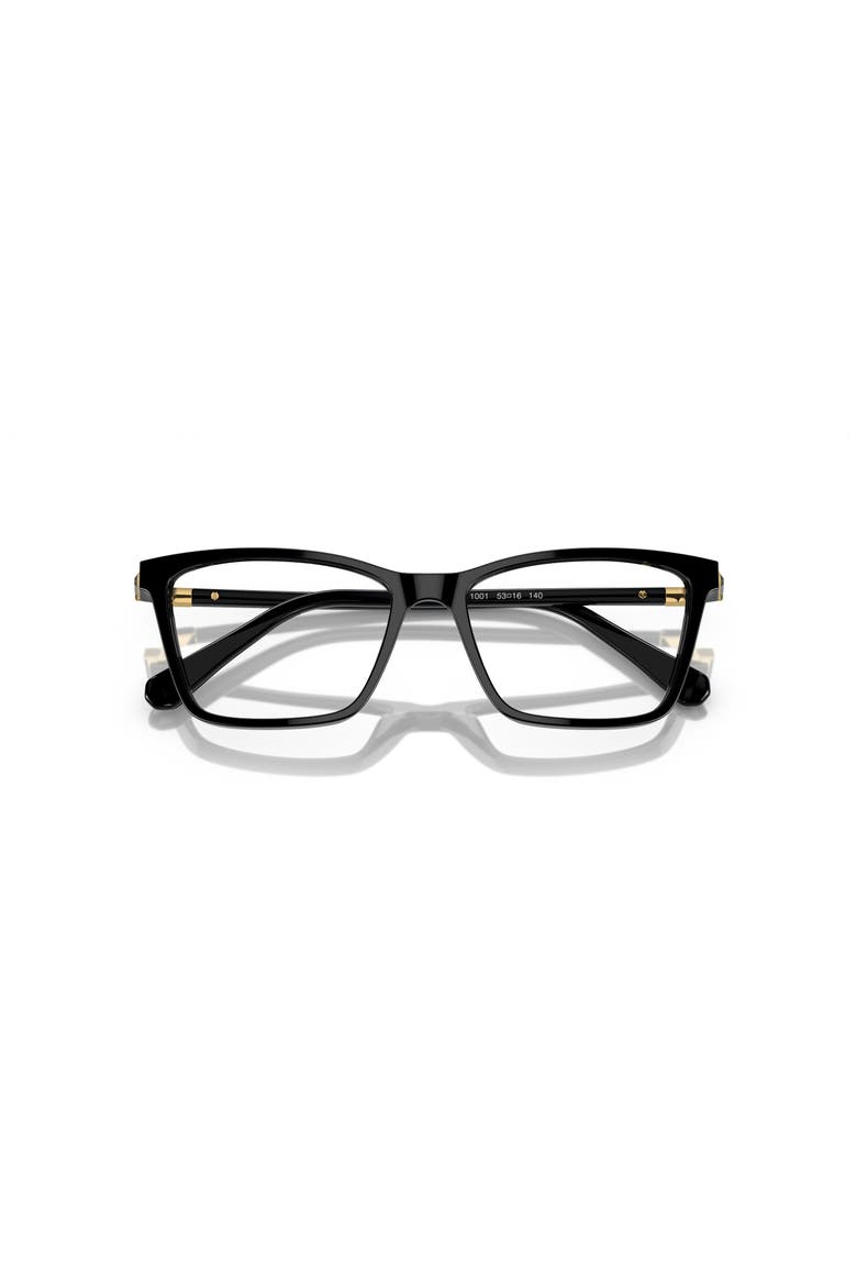 53mm Rectangle optical glasses, Alternate, color, Black