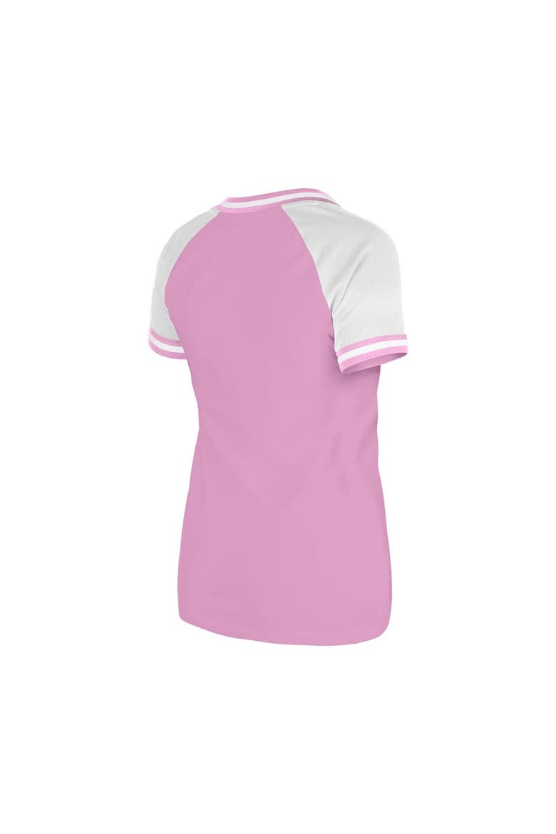 Women's New Era Light Pink Boston Red Sox Gameday V-Neck T-Shirt, Alternate, color, Light Pink