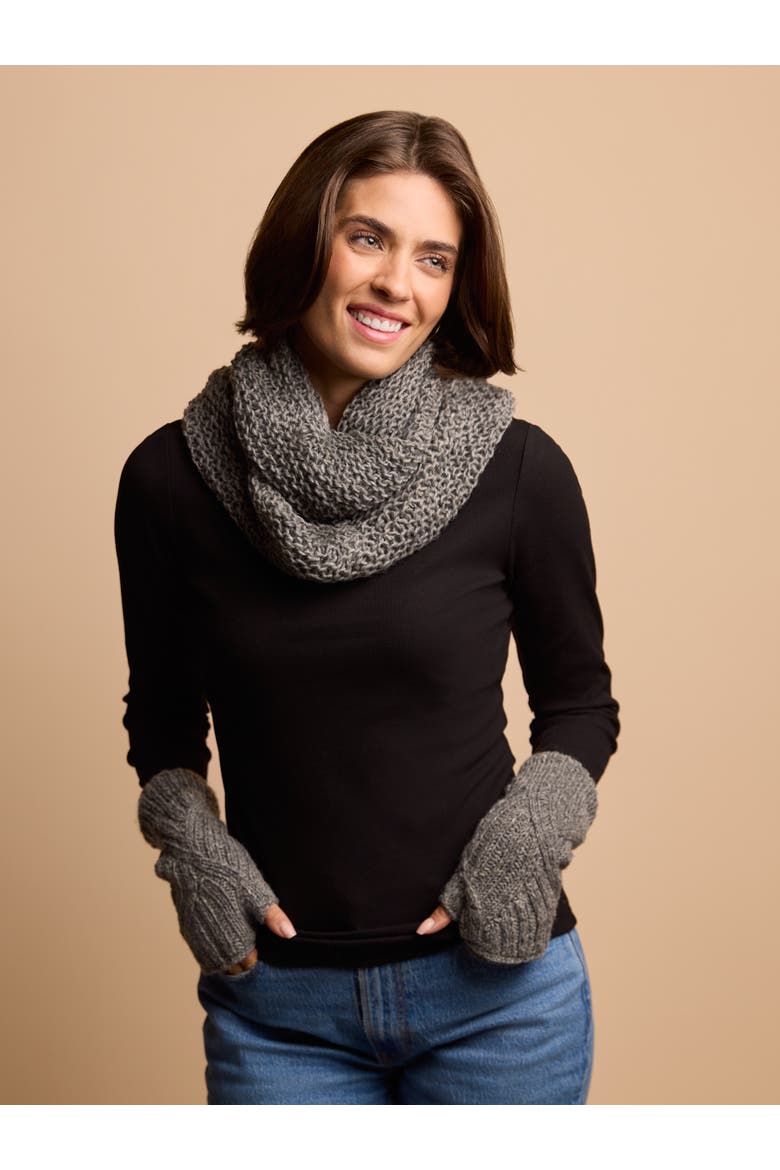 Artisan Woven Karuna Infinity 100% Wool Scarf, Alternate, color, Abalone