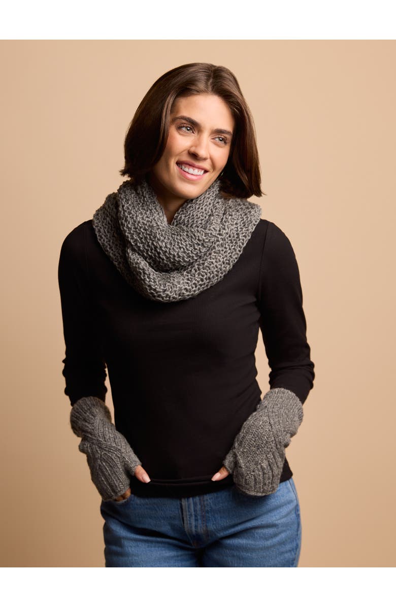 Feelgoodz Artisan Woven Karuna Infinity 100% Wool Scarf, Alternate, color, Abalone