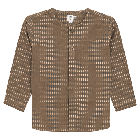 Long Sleeve Woven Button Down Shirt