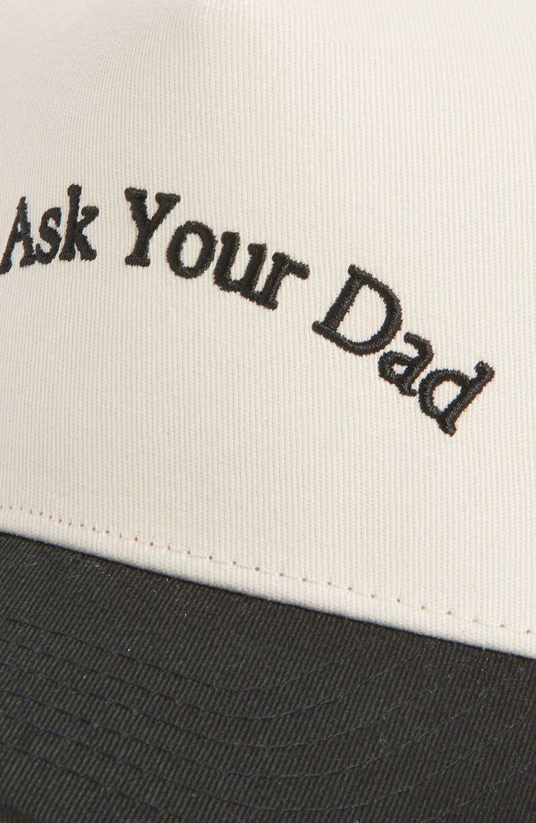 KenzKustomz Go Ask Your Dad Trucker Hat, Alternate, color, Black