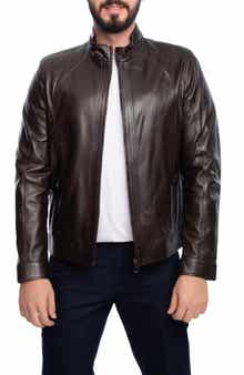 VELLAPAIS Smooth Leather Jacket