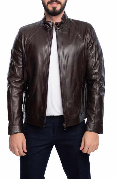 VELLAPAIS Smooth Leather Jacket