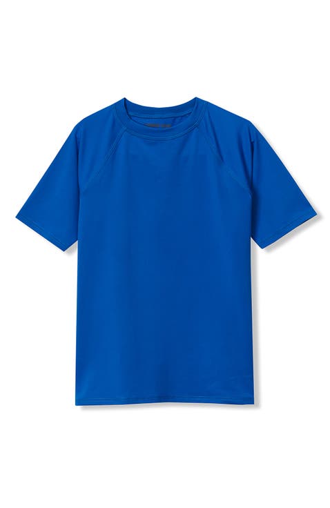 Boys Husky Short Sleeve UPF 50 Sun Protection Rash Guard