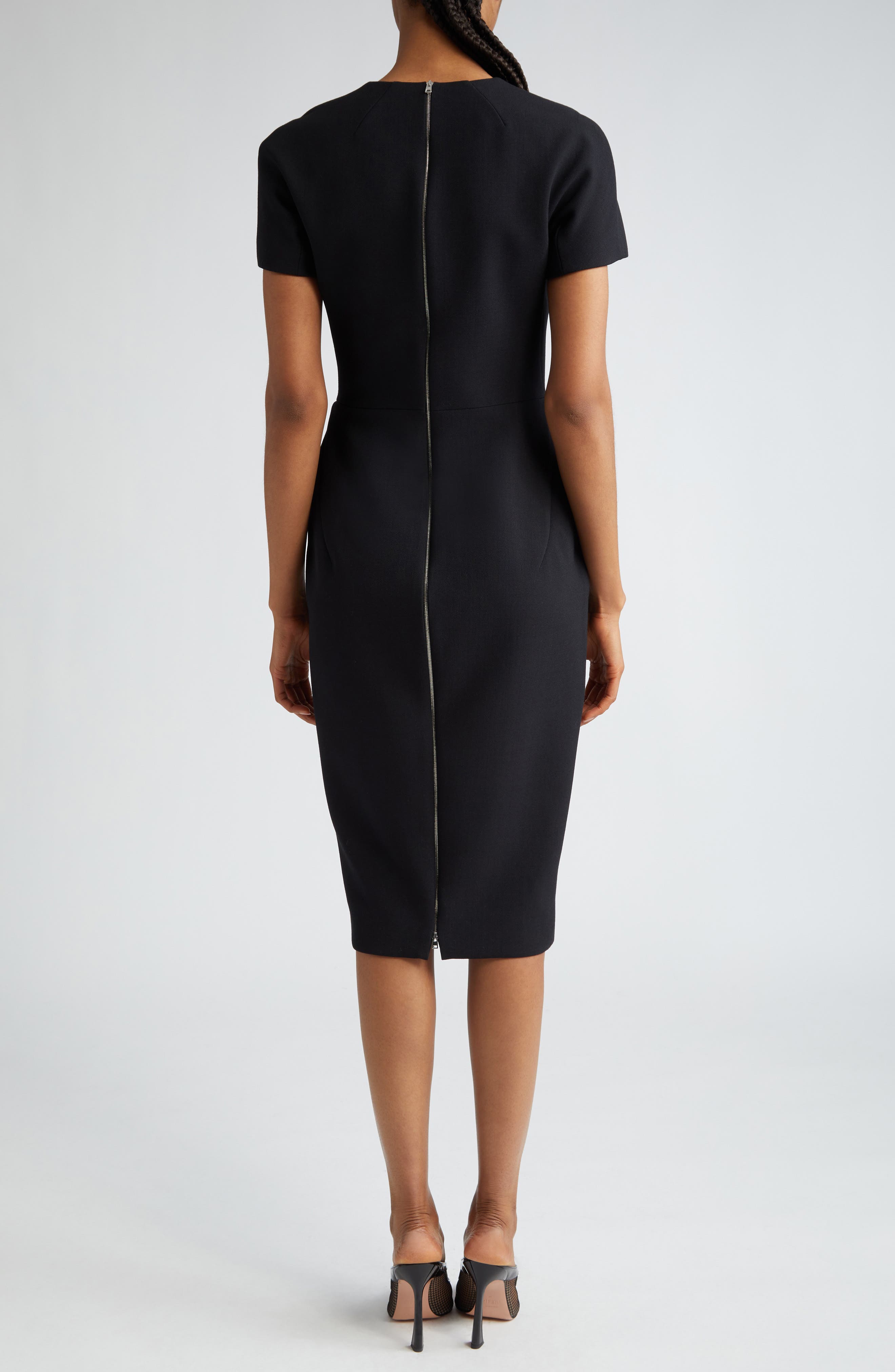 Crepe Sheath Dress - image 2