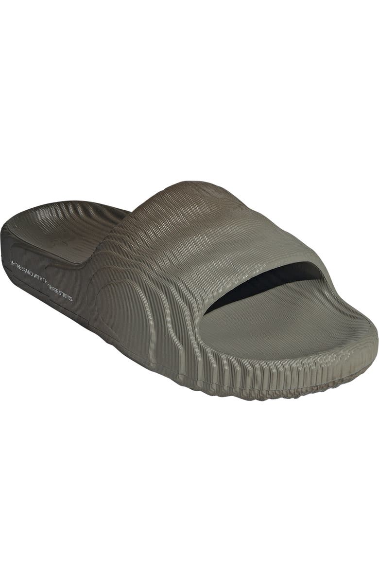adidas Adilette Sport Slide Sandal, Main, color, Silver/ Olive/ Off White