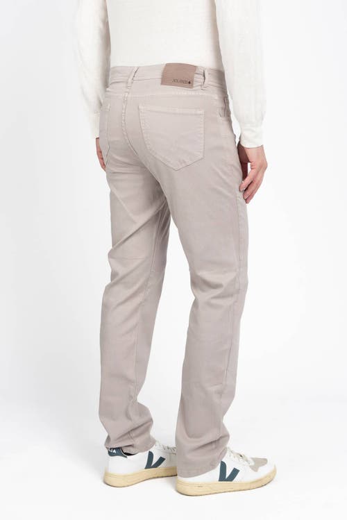 Jack Of Spades Jack Fit Five Pocket Pants In Brushed Silver