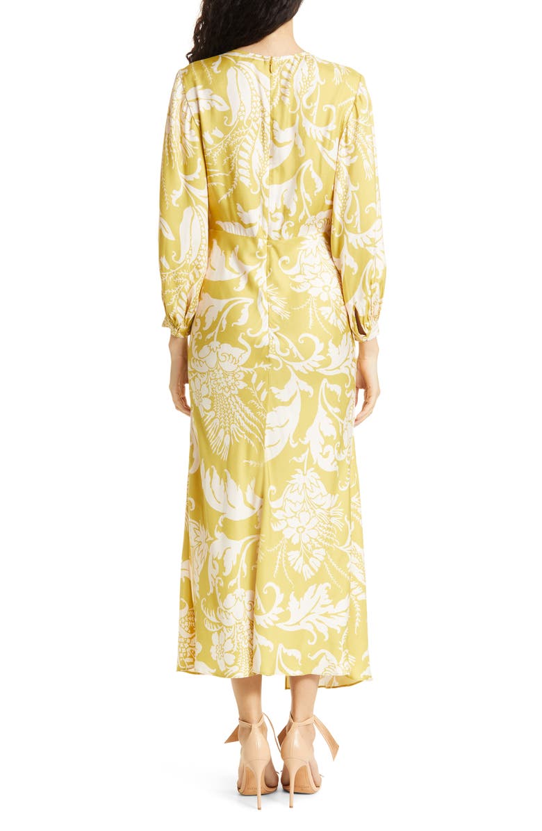 Ted Baker London Saraiy Floral Wrap Front Long Sleeve Dress, Alternate, color, 