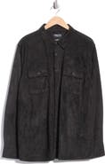 JASPER CLAY Faux Suede Shirt Jacket