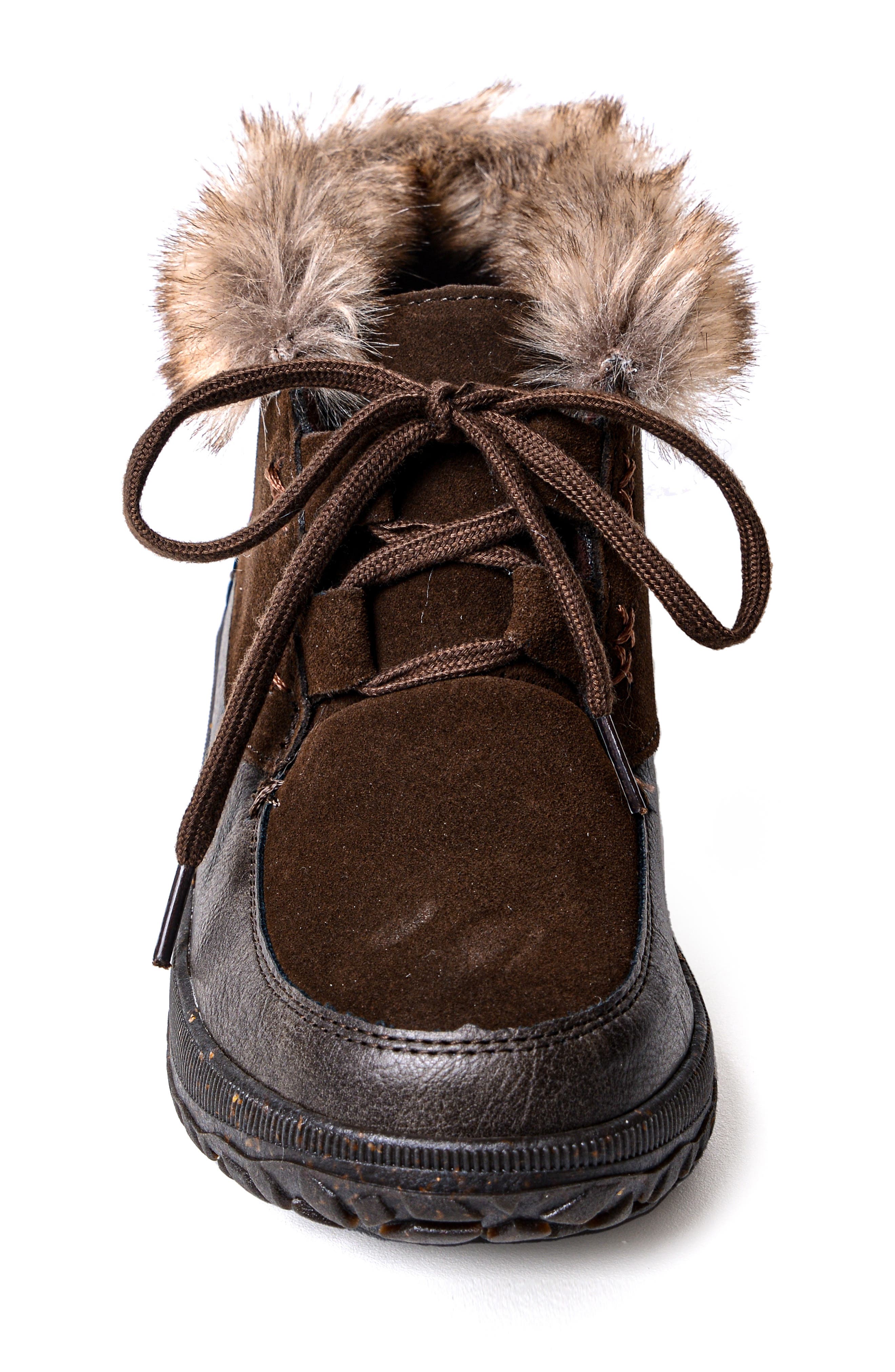 Minnetonka Tinley Boot, Alternate, color, Chocolate