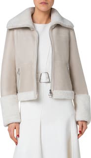 Akris Yasha Genuine Shearling Jacket