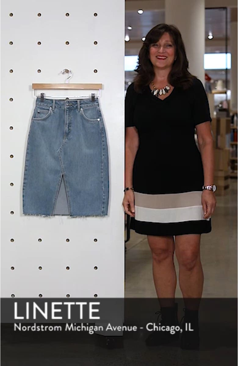 Denim Midi Skirt, sales video thumbnail