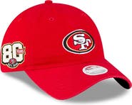 New Era Women's New Era Scarlet San Francisco 49ers 80th Anniversary Side Patch 9TWENTY Adjustable Hat