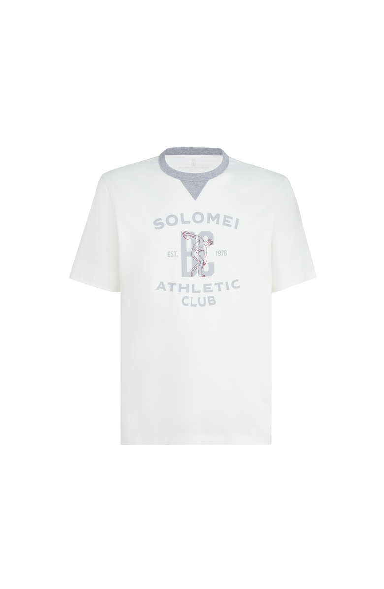 Brunello Cucinelli T-shirt with print, Main, color, Off-White